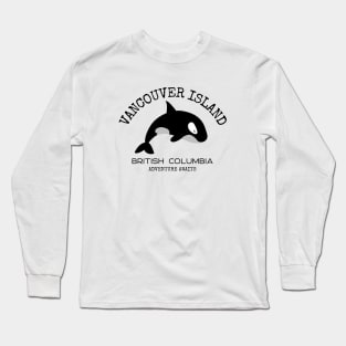 Vancouver Island,  British Columbia Orca Long Sleeve T-Shirt